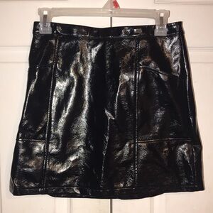Girl’s Faux Leather Skirt